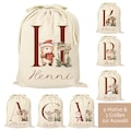 Nikolaus Nikolaussack Weihnachtsmannsack Geschenkesack Name Buchstabe personalisiert Weihnachtssack Weihnachten Geschenk Kinder mit Name product logo