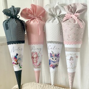 Mini Schultüte Geschwisterschultüte kleine handgenähte Geschwister ...