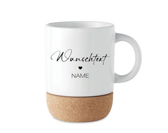 Tasse Personalisiert Wunschtext Geschenk Mama Papa Oma Opa Tochter Sohn Keramik Kork Vatertag Muttertag Geburtstag Manufaktur Liebevoll