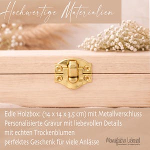 Personlig present till flickvän | Bästa vänpresent till födelsedag eller jul | Fotopresent i trä med namn | Tackpresent till flickvän bild 7