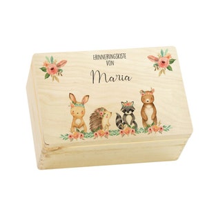 Caja de memoria de nacimiento de regalo para bebé, regalo personalizado para bebé, caja de memoria de regalo de nacimiento, caja de madera, amor de fábrica imagen 6