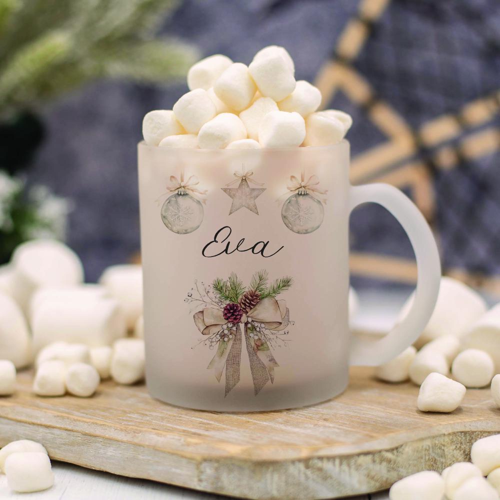 Manufaktur Liebevoll Personalisierte Glühweintasse – Mit Namen, 300 Ml, Spülmaschinenfest, Weihnachtsgeschenk