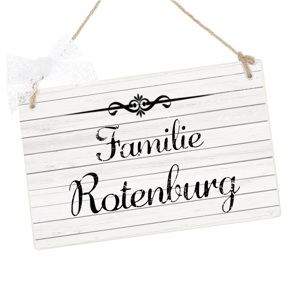 Door labels and signs