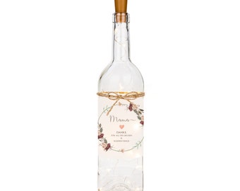 Mom Gift Bottle Light Mother's Day Birthday Christmas Mother's Day Gift Thank You Light Bottle Manufactory Lovingly