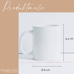 Puede incluir: Taza de cer&aacute;mica blanca con asa. La taza mide 9,5 cm de alto y 8 cm de di&aacute;metro.