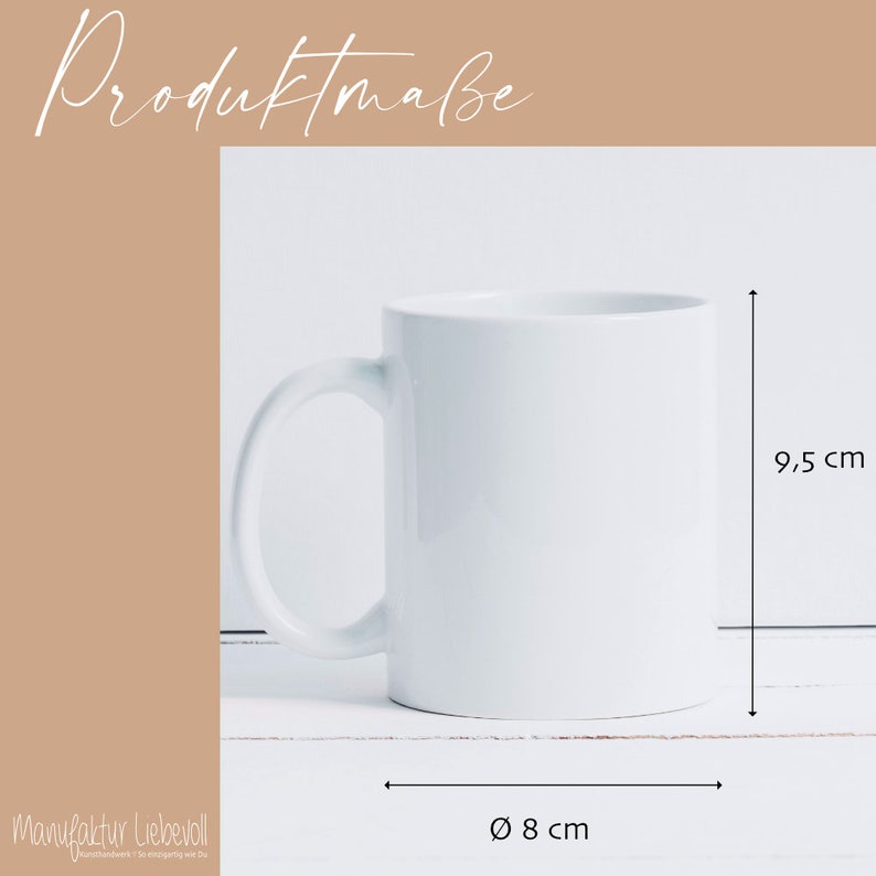 Puede incluir: Taza de cer&aacute;mica blanca con asa. La taza mide 9,5 cm de alto y 8 cm de di&aacute;metro.