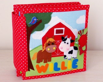 Farm Quiet Book: Felt Activity Book for Toddlers