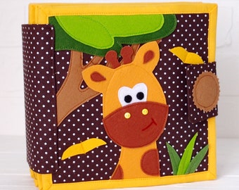 CUSTOM quiet book baby Toddler busy book Felt Montessori activity book 1 2 3 4 year olds