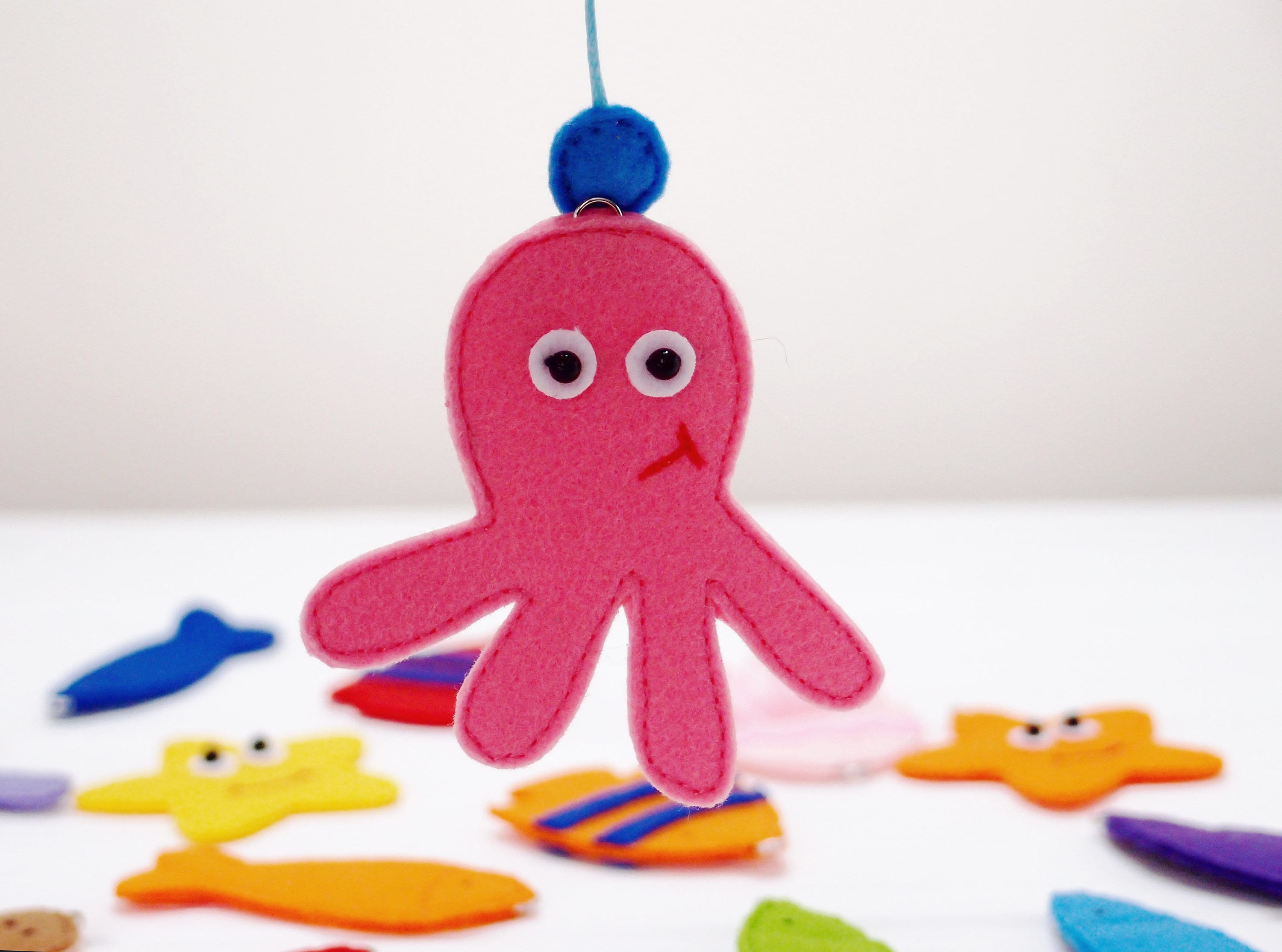 Felt Magnetic Fishing Game: Sensory Sea Animals Toy for Toddlers - Etsy
