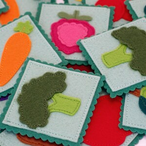 Felt Fabric Memory Matching Game for Kids to Learn Fruits and ...