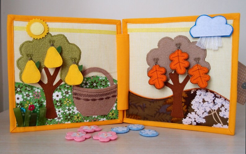 Felt Activity Book Childrens Quiet Book Cloth Busy Book Etsy