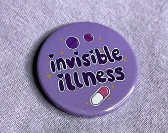 Invisible Illness - Menhera Chronic Condition 1.5 inch Badge