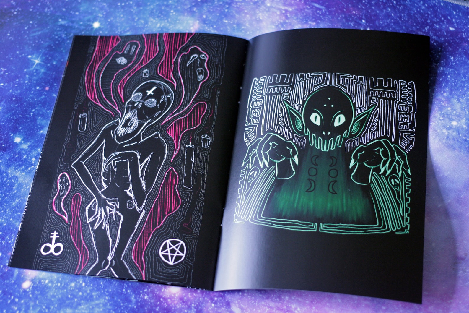 Depths Of Space A5 Art Zine Book of Trippy Vent Art Etsy