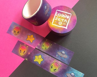 Kawaii Alien Emoji Uchuu Kei Washi Tape