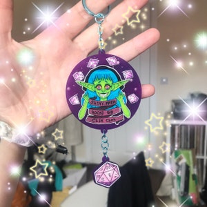Shiny Math Rocks Go Clik Clak Purple D&D Dice Goblin Double - Etsy