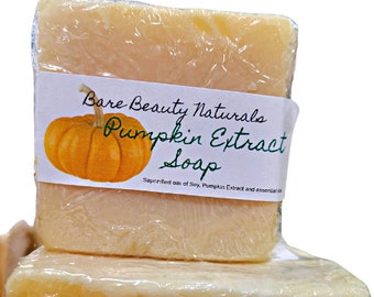 100% Natural Pumpkin Extract Soap /Free Exfoliating Soap Bag/Dead Skin/Clogged Pores/ Antifungal / Wrinkles / Plant-Based/ Subway:15-16.9 oz