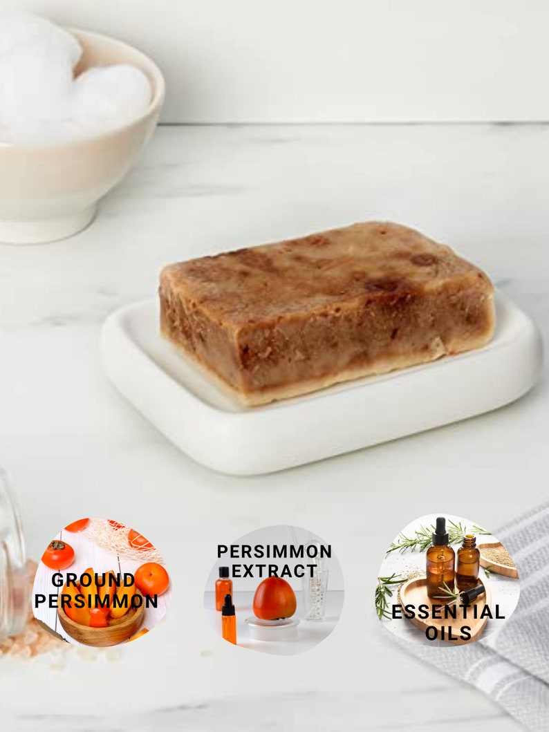 Persimmon Extract Natural Soap Body Odor Neutralizer and Skin Purifier Eliminate old People