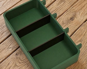 IKEA Skadis handgjord förvaringslåda med avtagbar avdelare