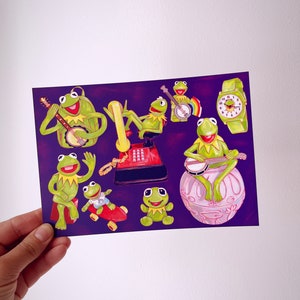 Kermit The Frog Merchandise A5 Kunstdruck Postkarte The Muppets