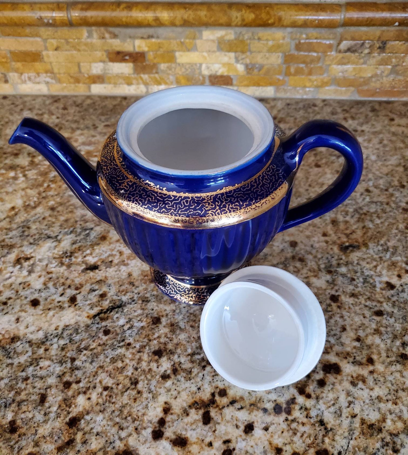Hall Cobalt Blue Teapot Etsy