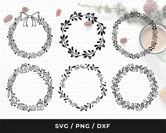 Download Free Christmas Wreath Svg Laurel Wreath Svg Floral Wreath Svg Etsy SVG DXF Cut File