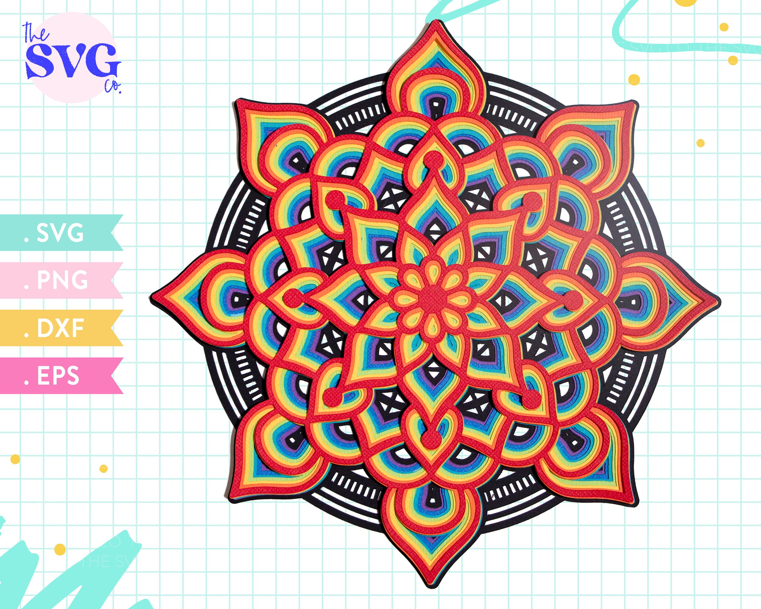 Rainbow Mandala Svg - 655+ File Include SVG PNG EPS DXF