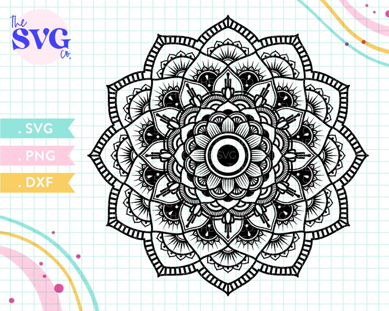 Free Free 117 Mandala Flower Cricut SVG PNG EPS DXF File