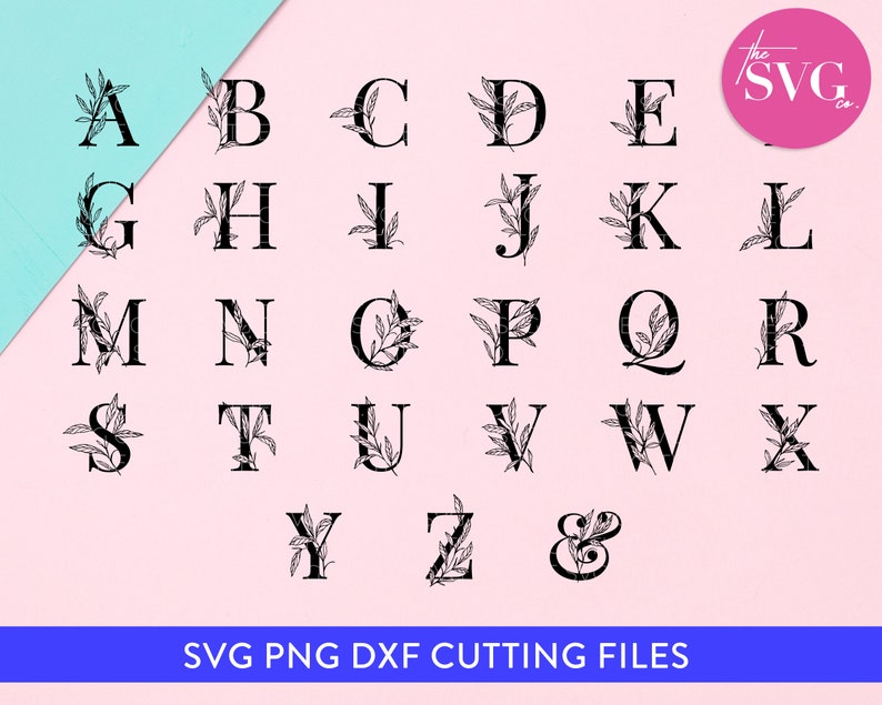 Download Vine Monogram Svg Font Svg Initial Svg Leaf Alphabet Monogram Font Svg Floral Wedding Monogram Monogram Svg Alphabet Svg Scrapbooking Paper Party Kids Keyforrest Lt