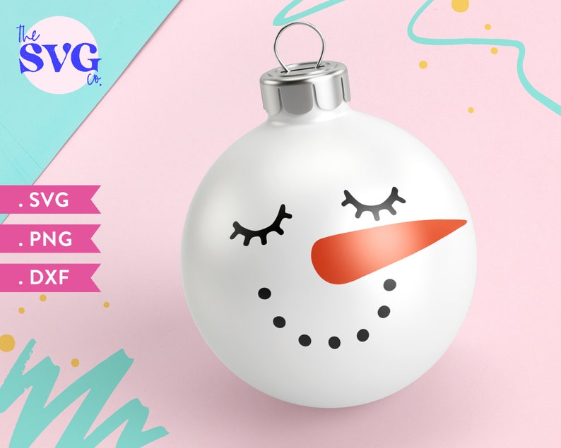 Download Snowman Face Christmas Ornament SVG Christmas Snowman SVG ...