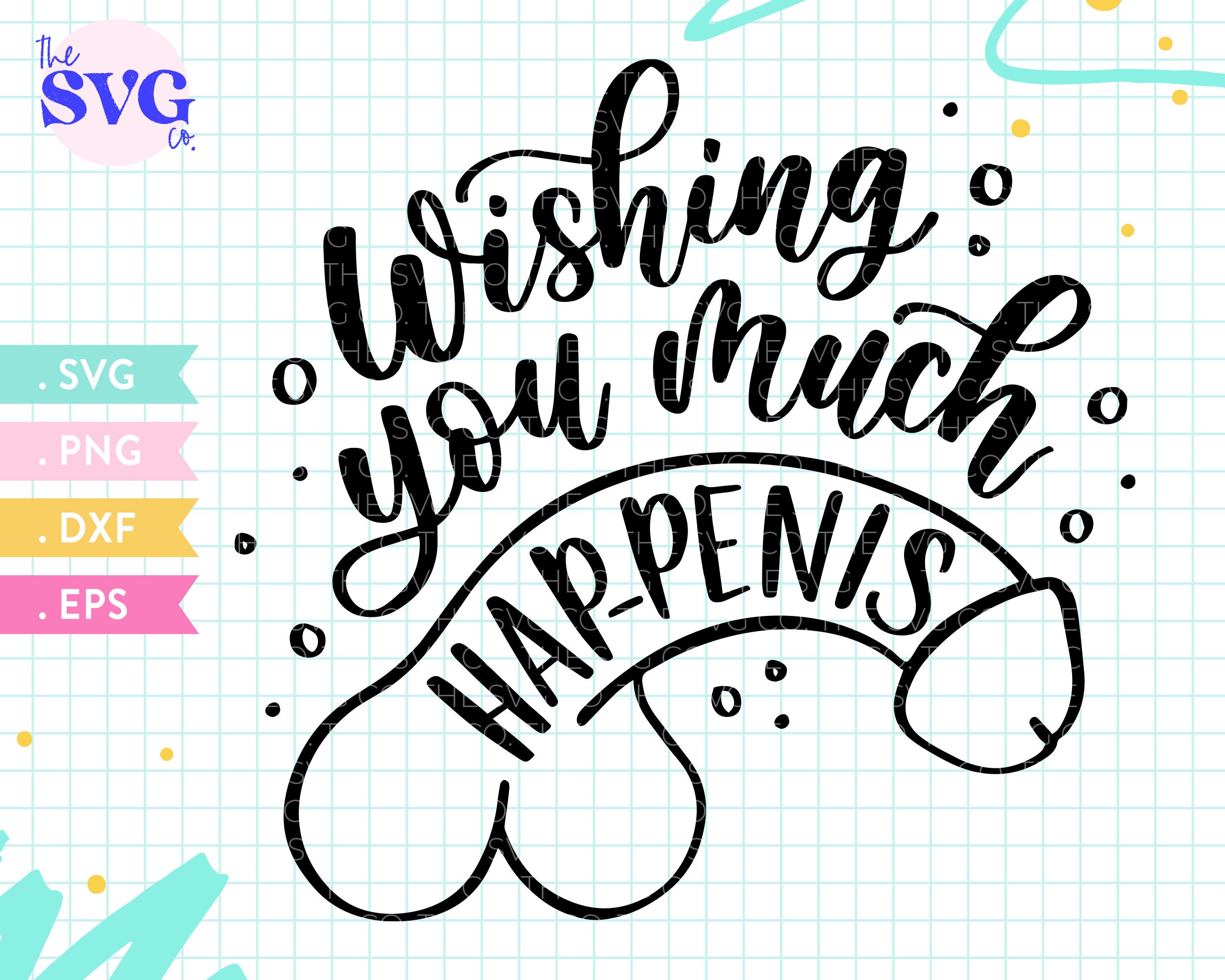 Wish You Much Hap Penis Svg Funny Wedding Card Svg Bridal Etsy 