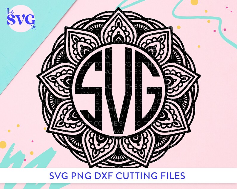 Free Free 59 Mandala Flower Monogram Svg SVG PNG EPS DXF File