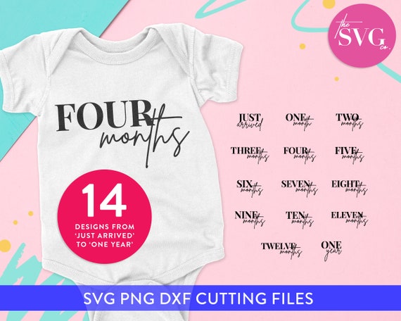 Baby Milestone Onesie Svg Birth Announcement Onesie Svg Etsy