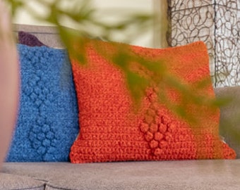 PDF Crochet Pattern Rhombus Cushion Cover