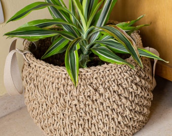 Large Jute Basket PDF Pattern