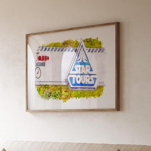 Star Cards Kunst: Disney Hollywood Studios (Aquarell, mehrere Größen)