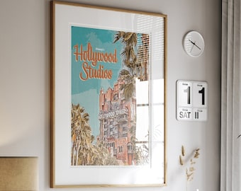 Hollywood Studios Print: Vintage Disney Wall Art (Multiple Sizes)