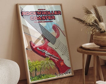 Póster de Rock 'n' Roller Coaster: Impresión de Disney de Hollywood Studios