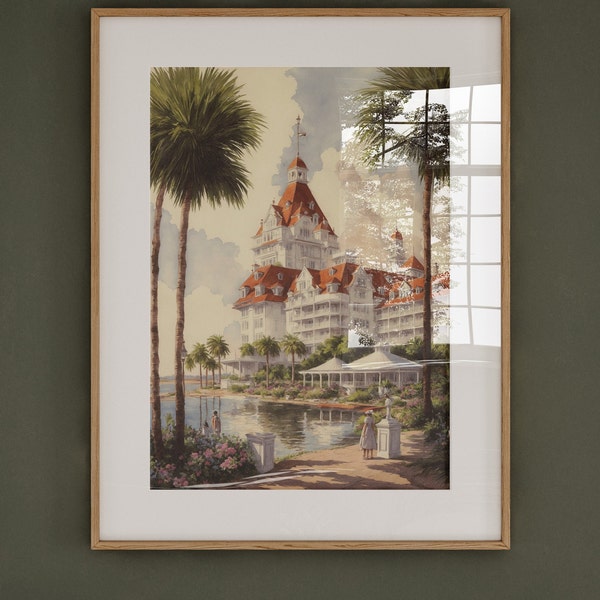 Grand Floridian Resort - Captivating Watercolor Print of the Grand Floridian Resort in Walt Disney World, Disney World, Disney Print, Disney