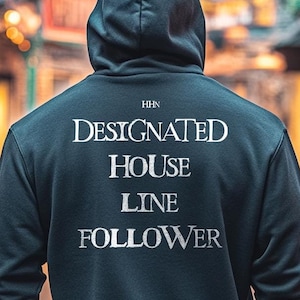 Designated House Line Follower, Halloween Horror Nights Hoodie – HHN 2025 Hoodie, Halloween, Universal Orlando, Universal Studios