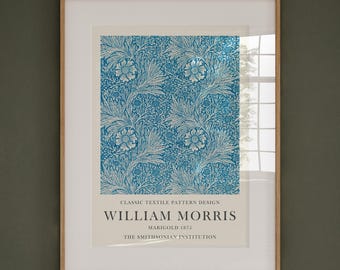 William Morris Art Print, Floral Exhibition Poster (A3 to A1 Sizes)