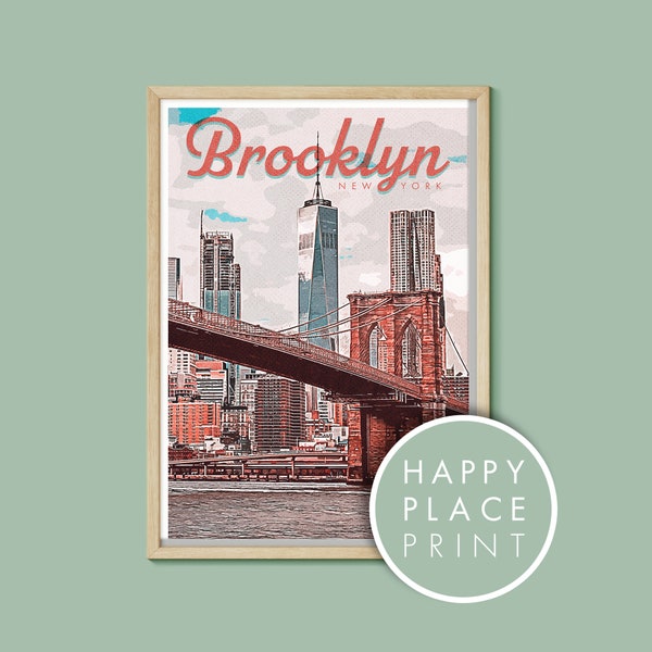 Brooklyn Poster Etsy