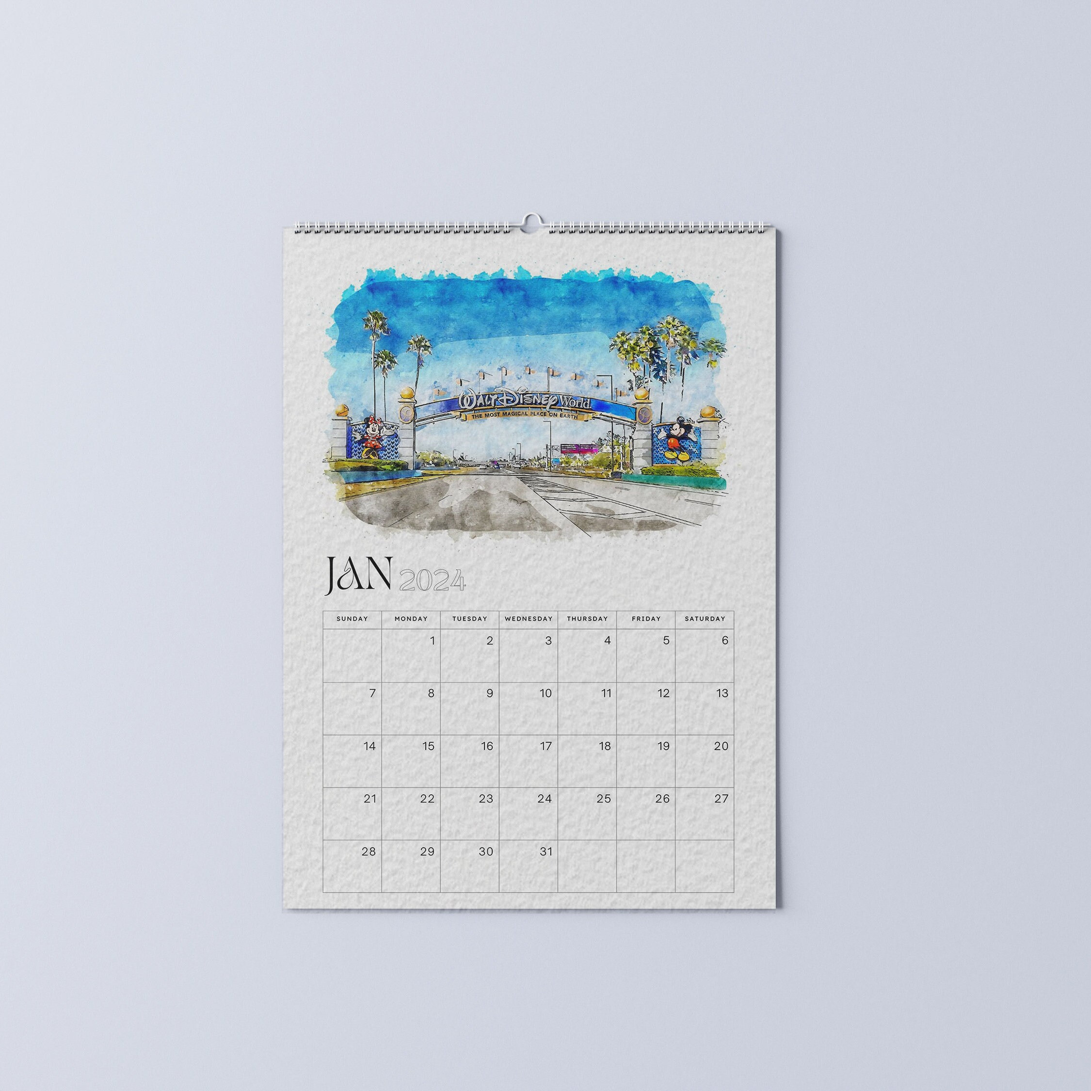 walt-disney-world-watercolour-calendar-2024-disney-print-disney