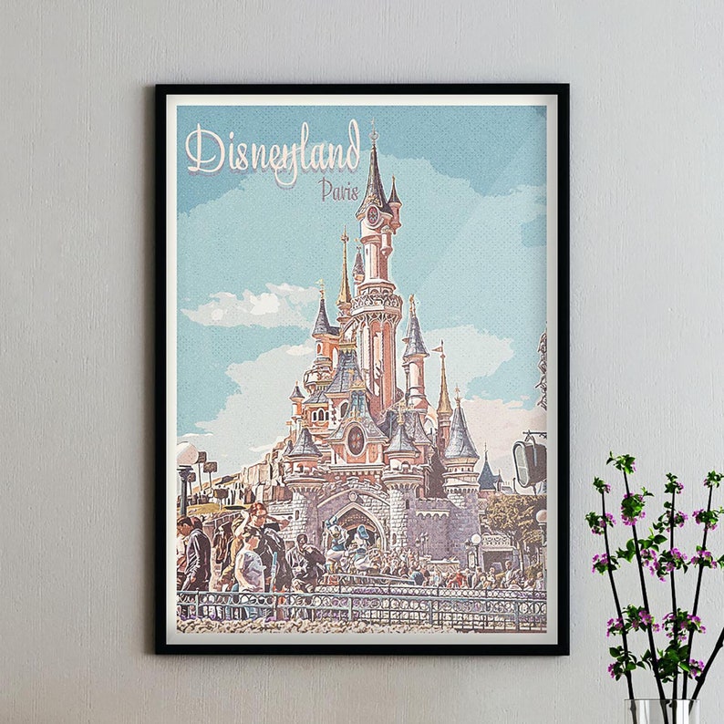 Retro Poster Disneyland Paris
