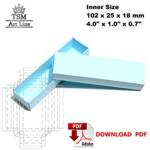 Easy cut small paper box template svg. Engagement gift box template svg Gift box for men. Digital download packing boxes. Handmade paper box