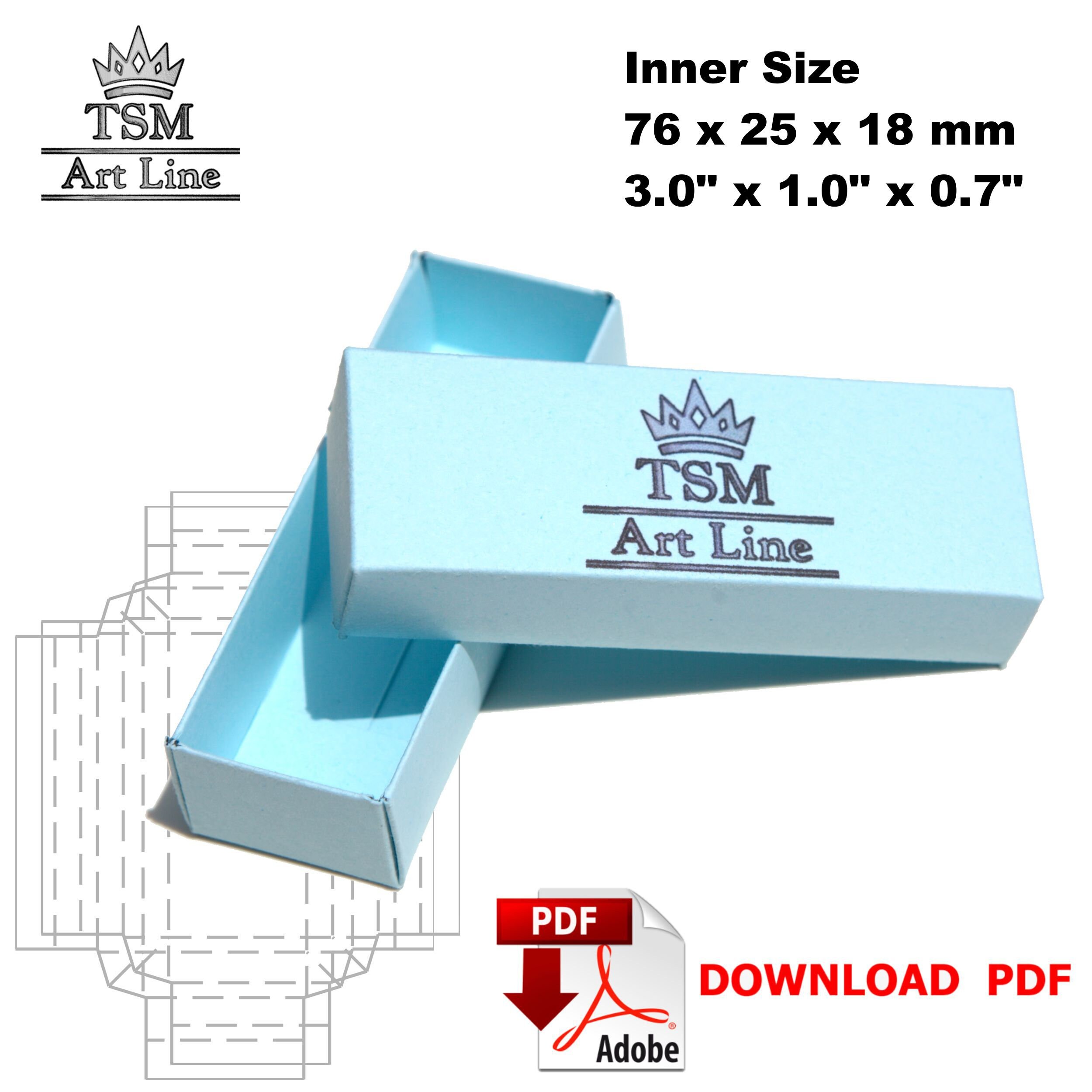 Easy Cut Small Paper Box Template Svg. Engagement Gift Box Template Svg