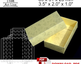 DIY Small Gift Box Template: Easy Cut Jewelry Box (PDF Pattern)