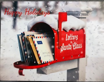 Santa Mailbox Thank You Cards: Holiday Mail Carrier Gift (Packs of 25, 50)