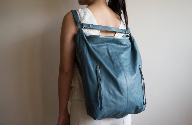 leather tote convertible backpack