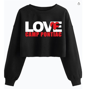 Camp Crop Sweatshirt: Personalized Summer Camp Gift