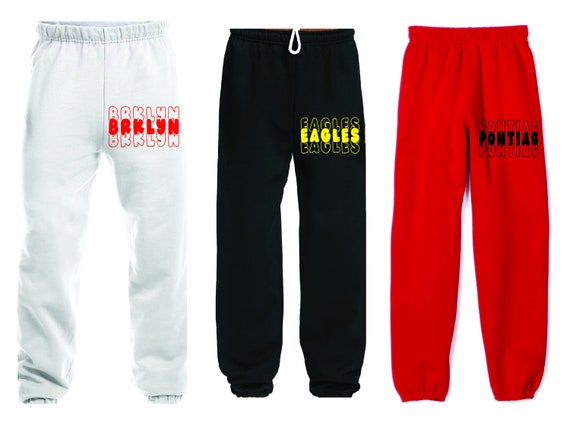 Custom College Sweatpants Varsity Sweats Custom College Gifts College Acceptances College Apparel College Sweatpants Sweatpants Etsy